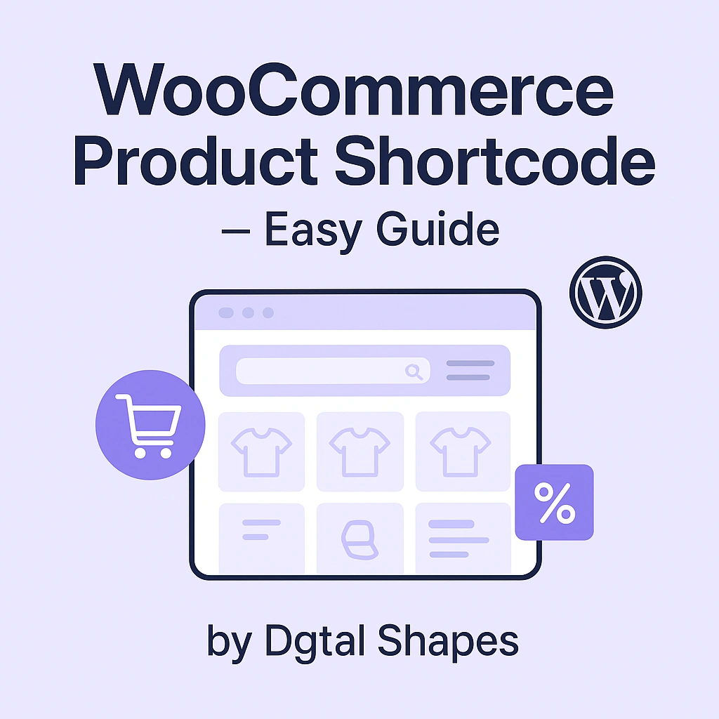 WooCommerce Product Shortcode – Complete Guide by Dgtal Shapes